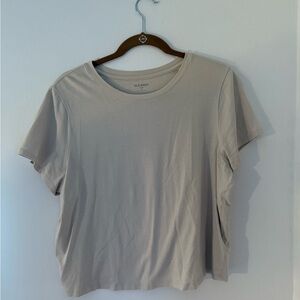 Old Navy Women's Light Beige Short Sleeve Tee